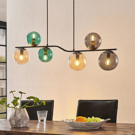 Lindby Avalyn pendellampe, mangetfarget, svart