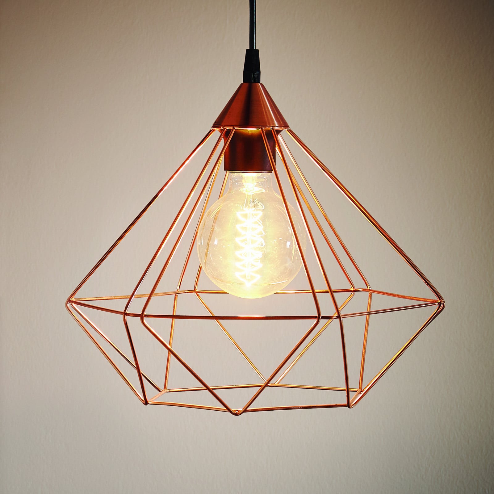 EGLO Tarbes lampă suspendată o sursă 325cm cupru - Camera de zi / sufragerie - Vintage - Metal