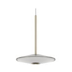 LOOM DESIGN LED-Pendelleuchte Solene, weiß, Glas, Ø 20 cm