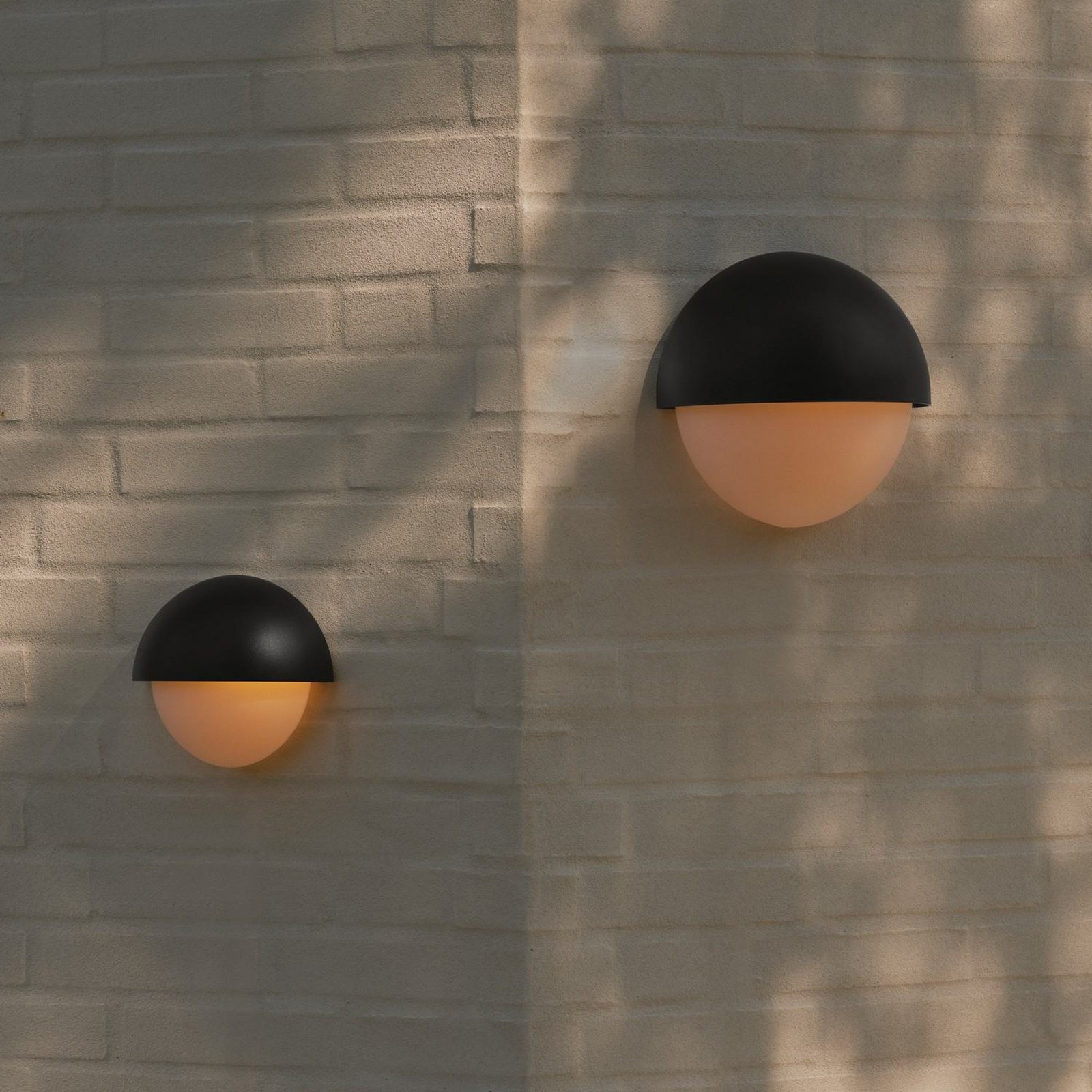 Scorpius Maxi Na zewnątrz Lampa Ścienna Round IP44 Czarny - Nordlux