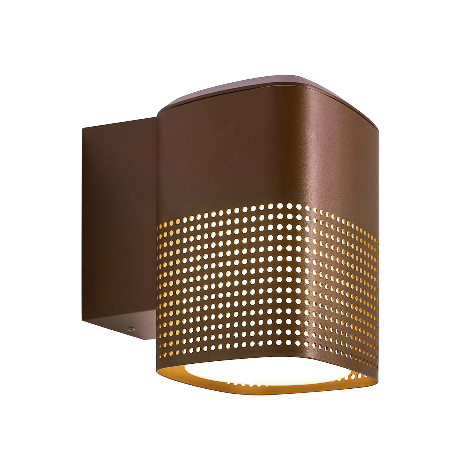 Venkovní nástěnné svítidlo Sidara Seaside, hnědé, IP54, E27