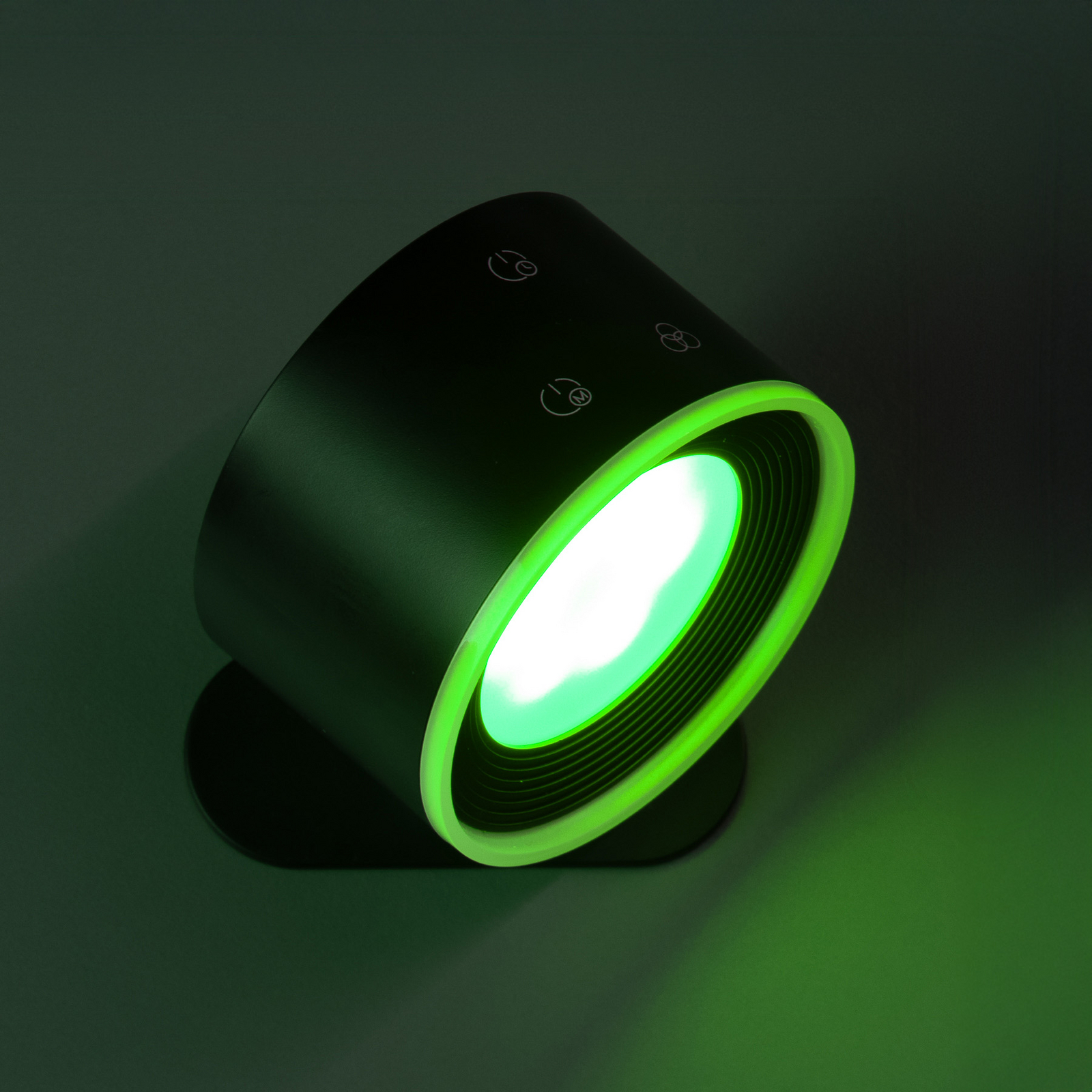 LED-Akku-Wandspot Magnetic, schwarz, dimmbar, RGBW