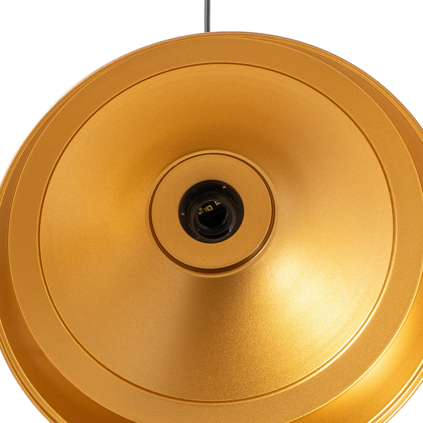 Augusta pendant light, copper/gold, Ø 40 cm, metal