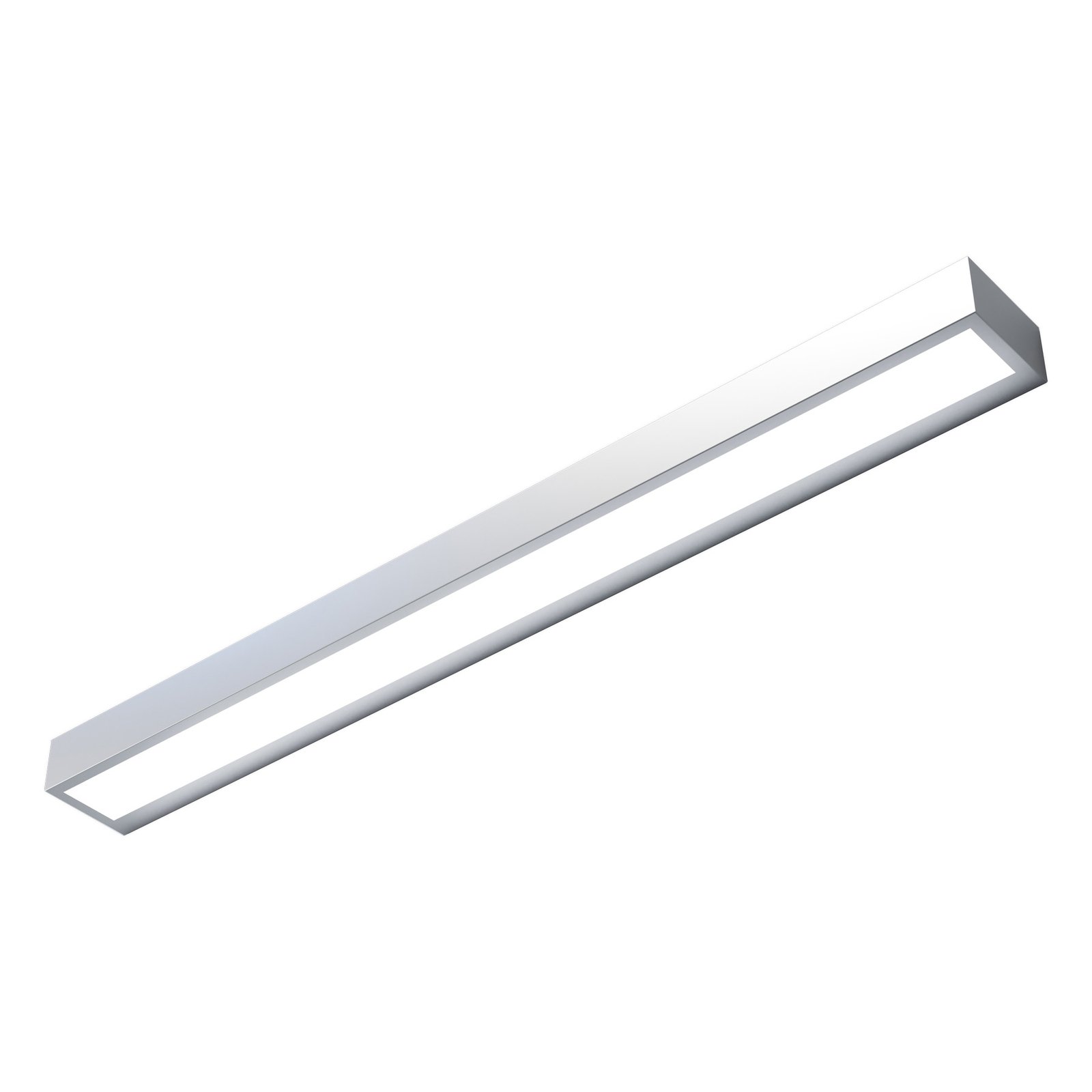 LED-Wandleuchte Mera, Breite 80cm, aluminiumfarben