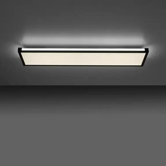 Lampenwelt LED-Deckenlampe Mario 100x25cm, dimmbar, RGBW