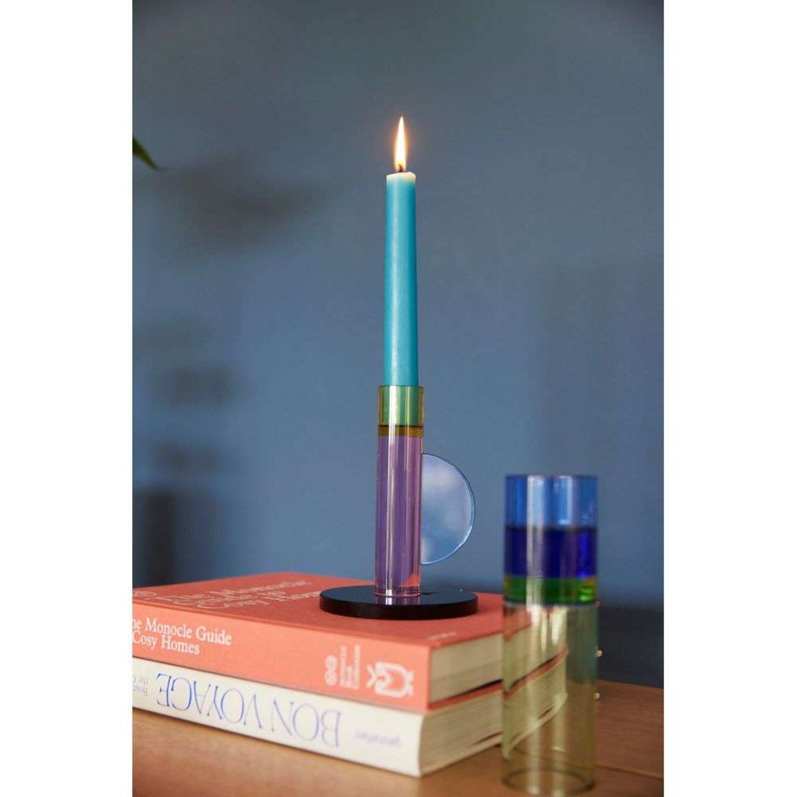 Astro Tealight Holder/Vase Green/Blue - Hübsch