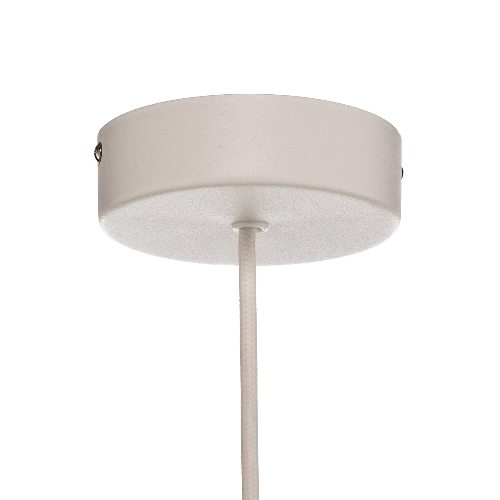 Metalowa lampa wisząca Egg M, Ø 38 cm, biała