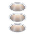 Paulmann Cole LED spotlight, silver/white set of 3