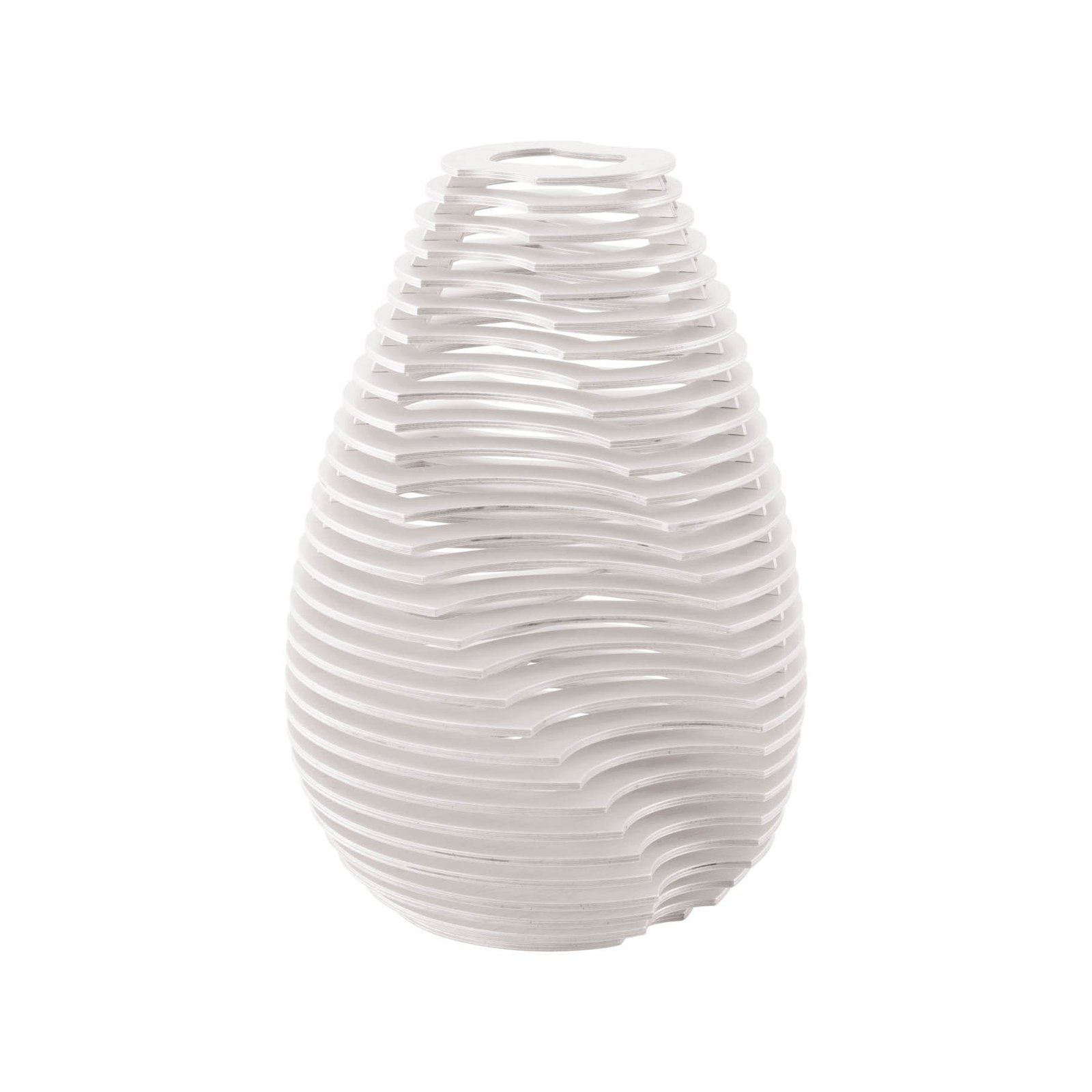 Lampe sur pied Twist, hêtre, blanc, 63,7 cm