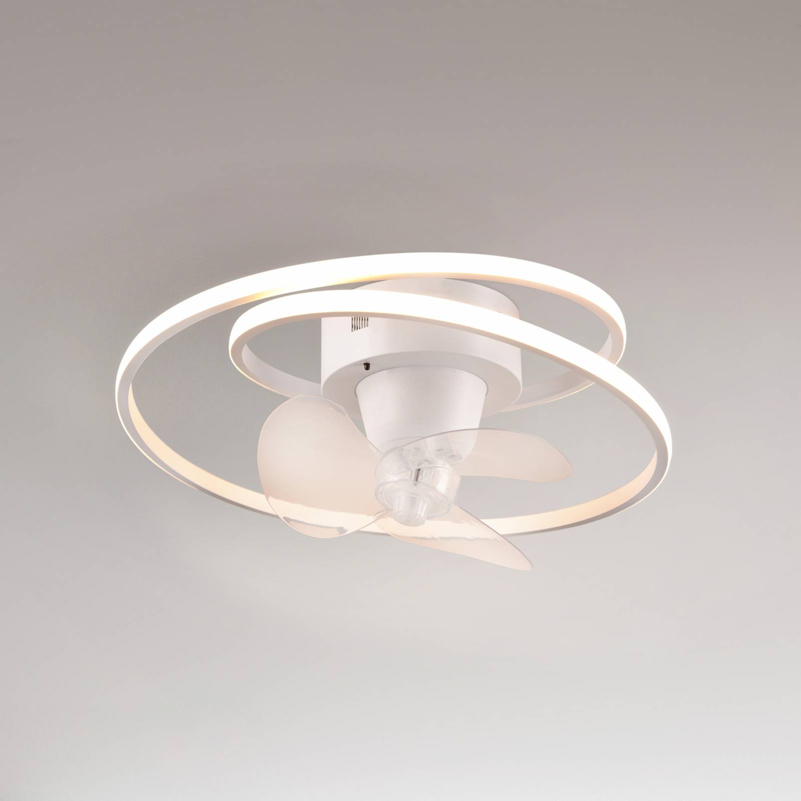 LED-Ventilator Umea, weiß, DC, leise, Ø 50 cm, CCT, Remote günstig online kaufen