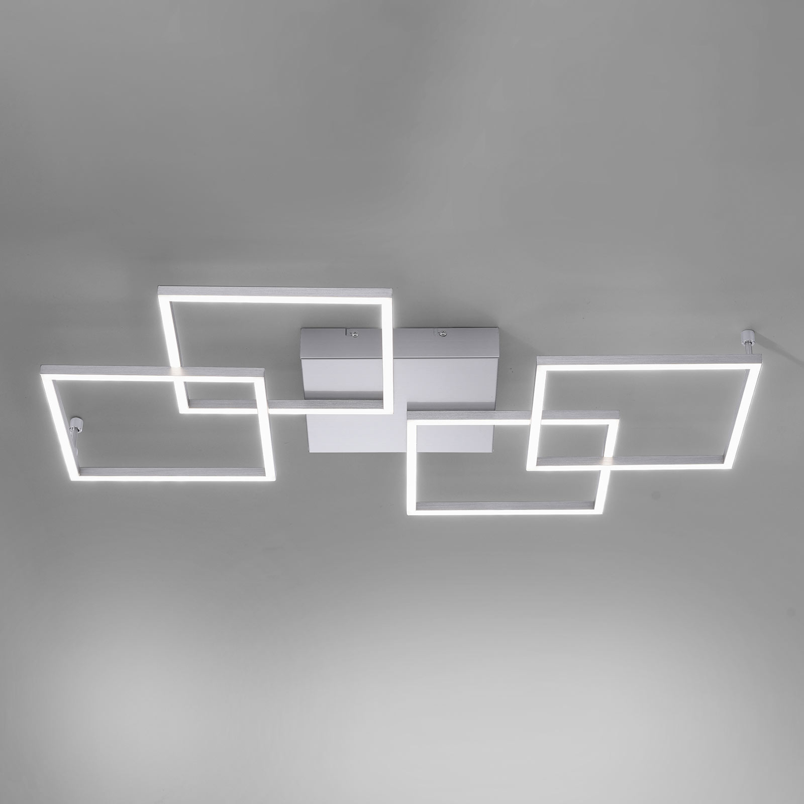 Nelilamppuinen LED-kattolamppu Inigo - pitkulainen