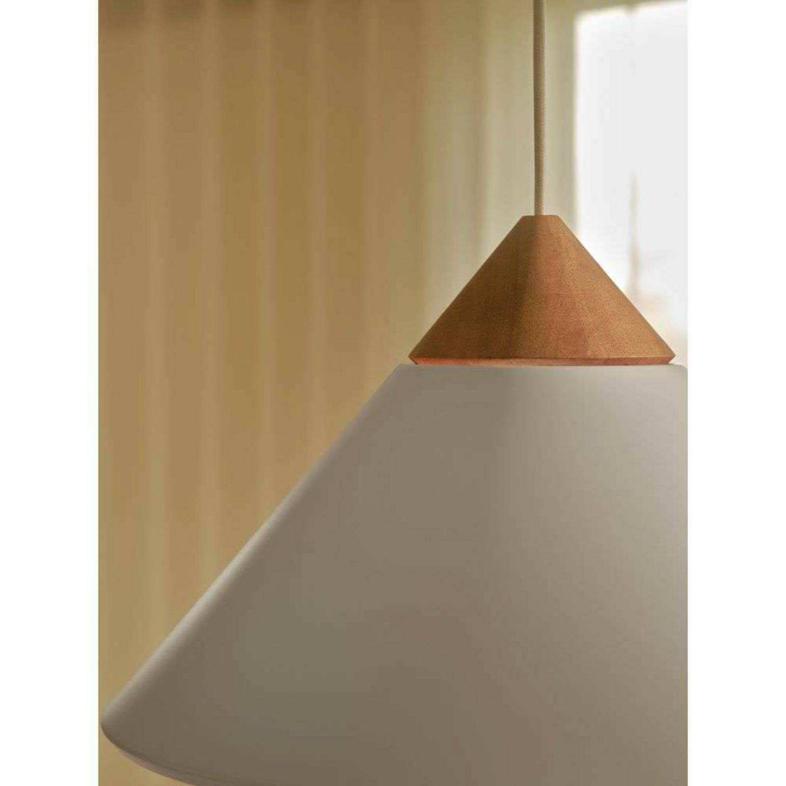 Lampa wisząca Kinto, biała, Ø 40 cm, metal