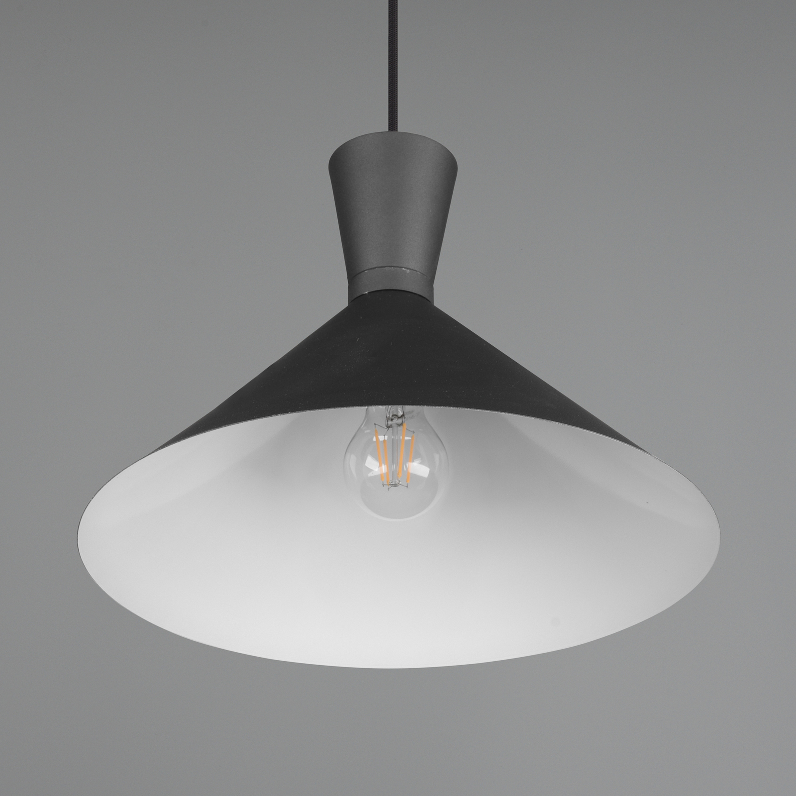 Enzo hængelampe, Ø 35 cm, sort, 1 lyskilde