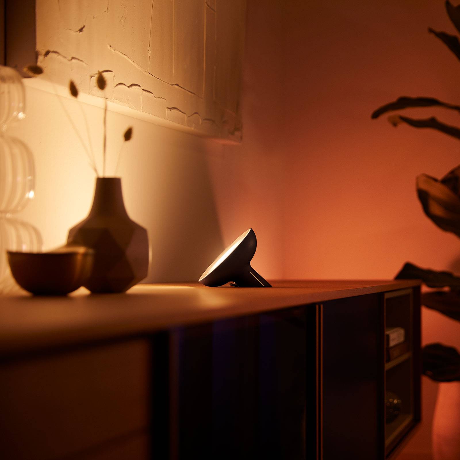 Image of Philips Hue Bloom lampe table noire white & color 8718699771126