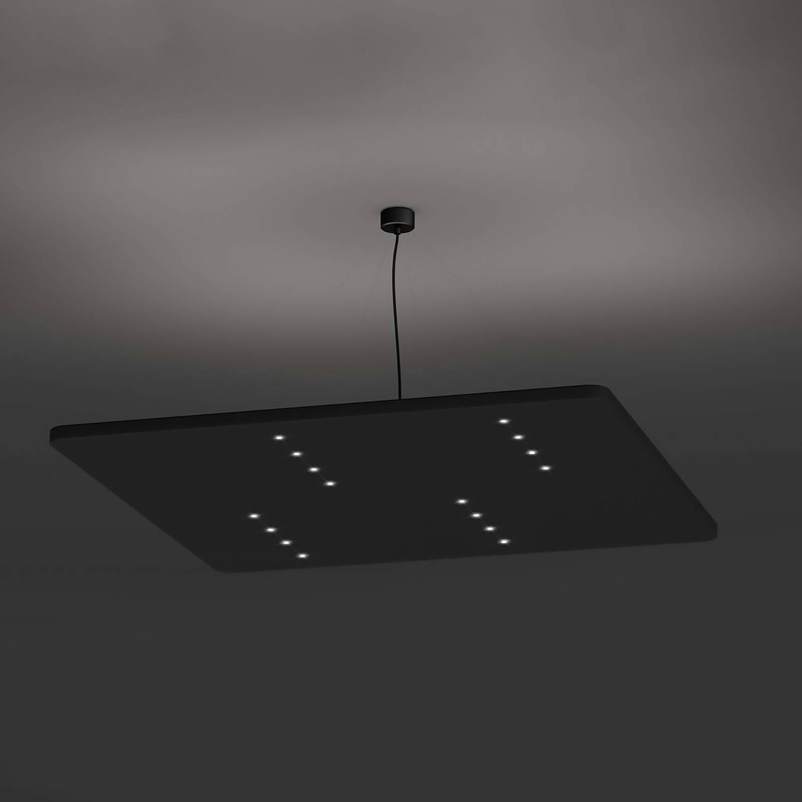 Image of LED-Works Austria LEDWORKS Sono-LED Square 16 suspendu 930 38° noir 