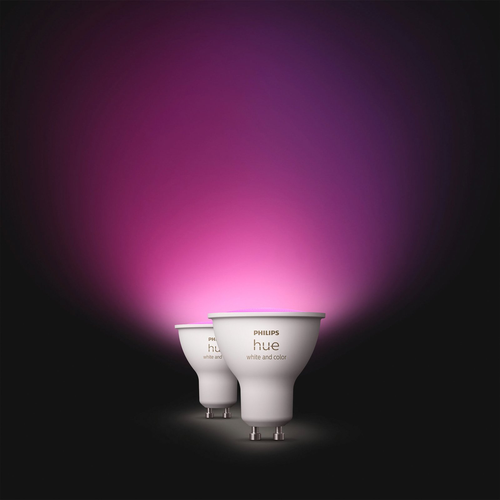 White & Color Ambiance LED GU10 4,2 W, 2er-Pack - Philips Hue