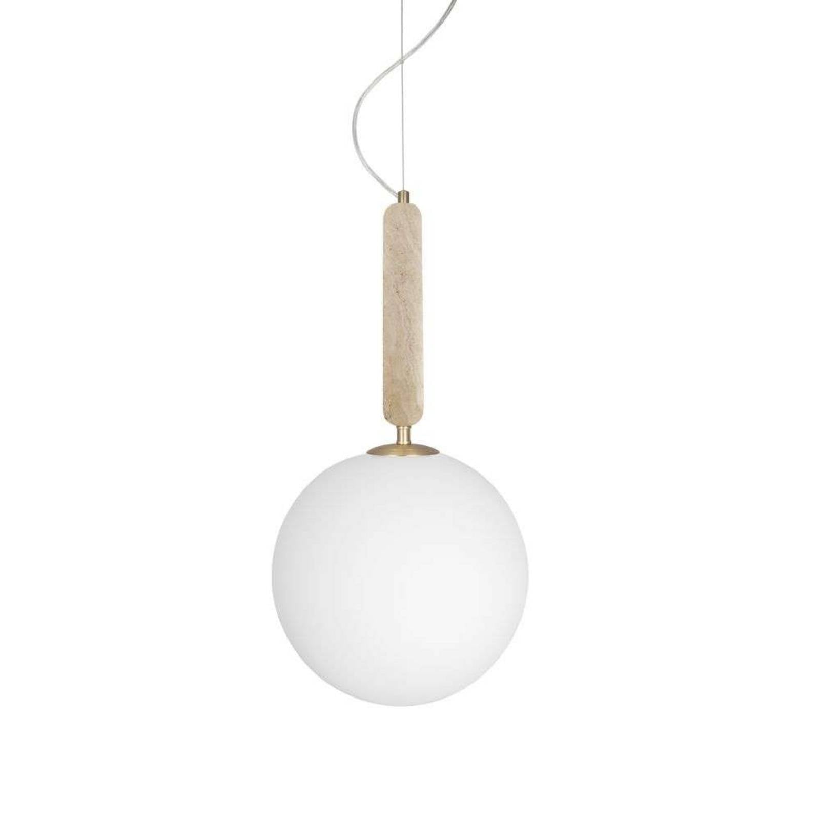 Globen Lighting Pendelleuchte Torrano Ø 30 cm Travertin