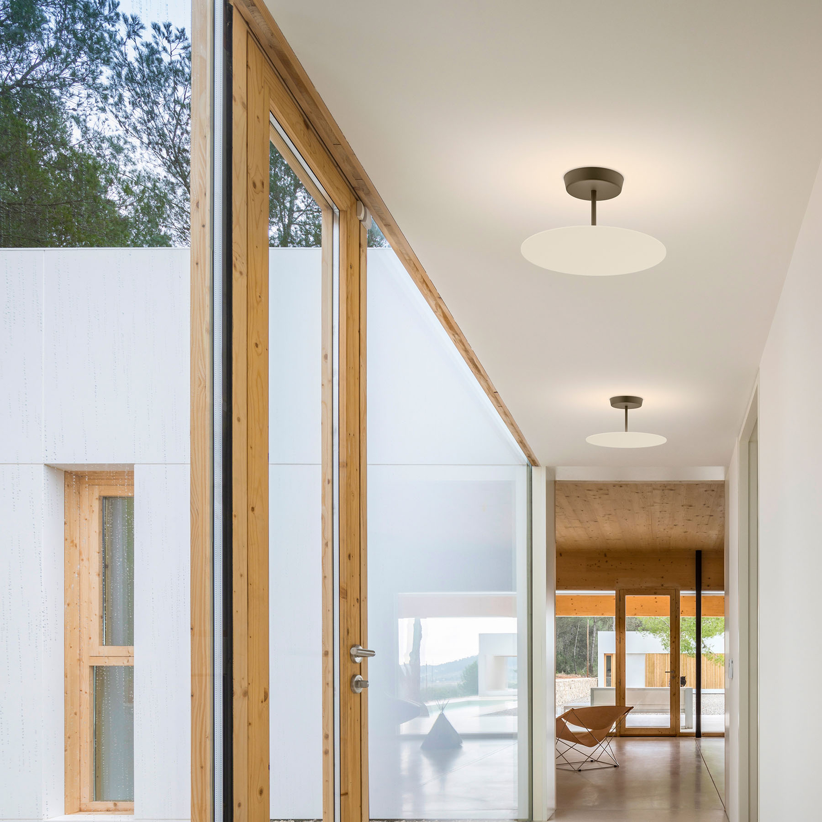 Vibia LED-Deckenlampe Flat, Ø 40 cm, DALI dim