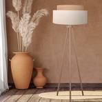 Boho floor lamp, tripod ecru/jute height 145 cm