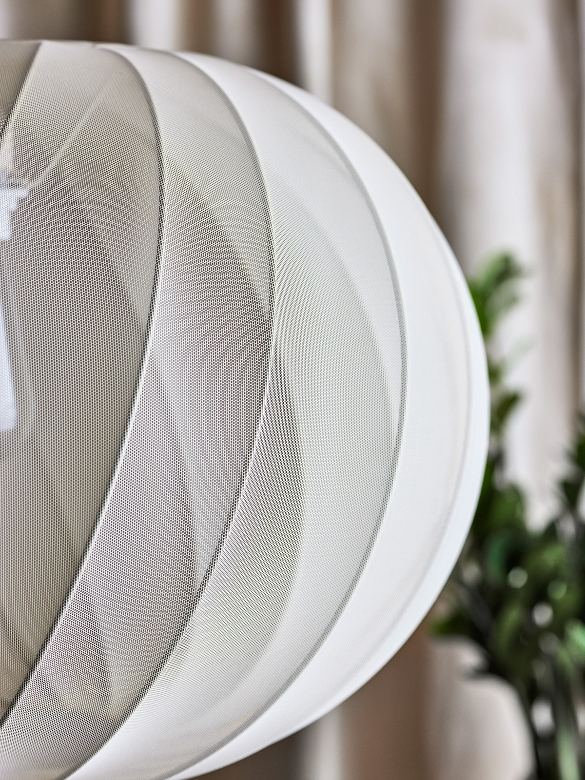 Lampada a sospensione Piola, color crema, poliestere, Ø 50 cm - Bloomingville