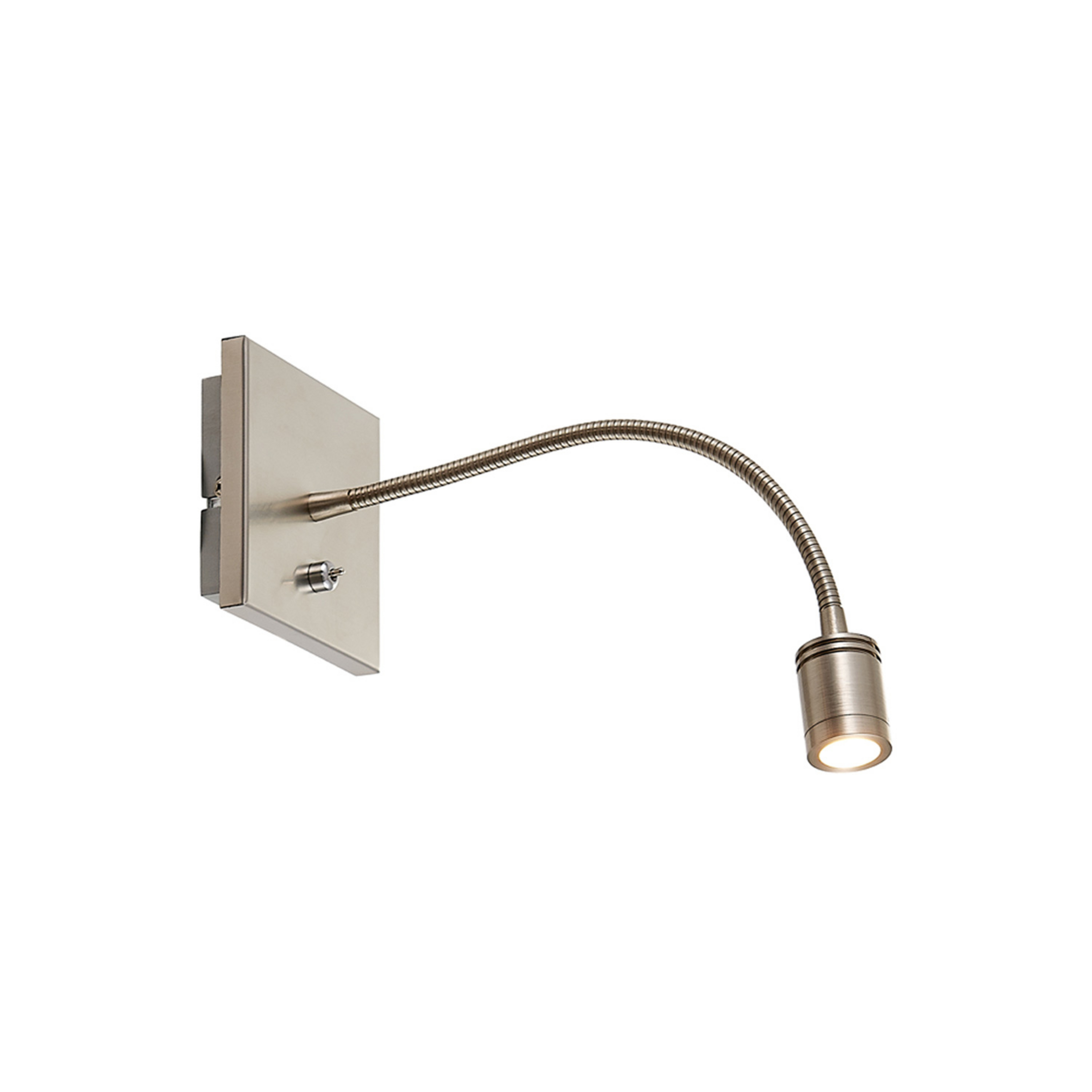 Legera LED Wandleuchte Nickel - Lindby