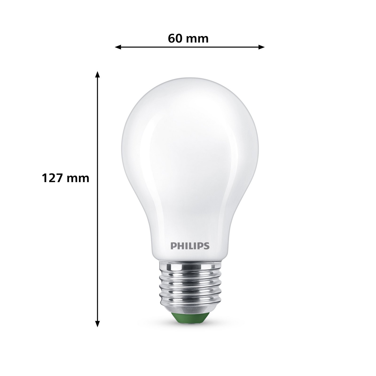 Philips E27 LED-pære A60 4W 840lm 2700K matt 3-pak