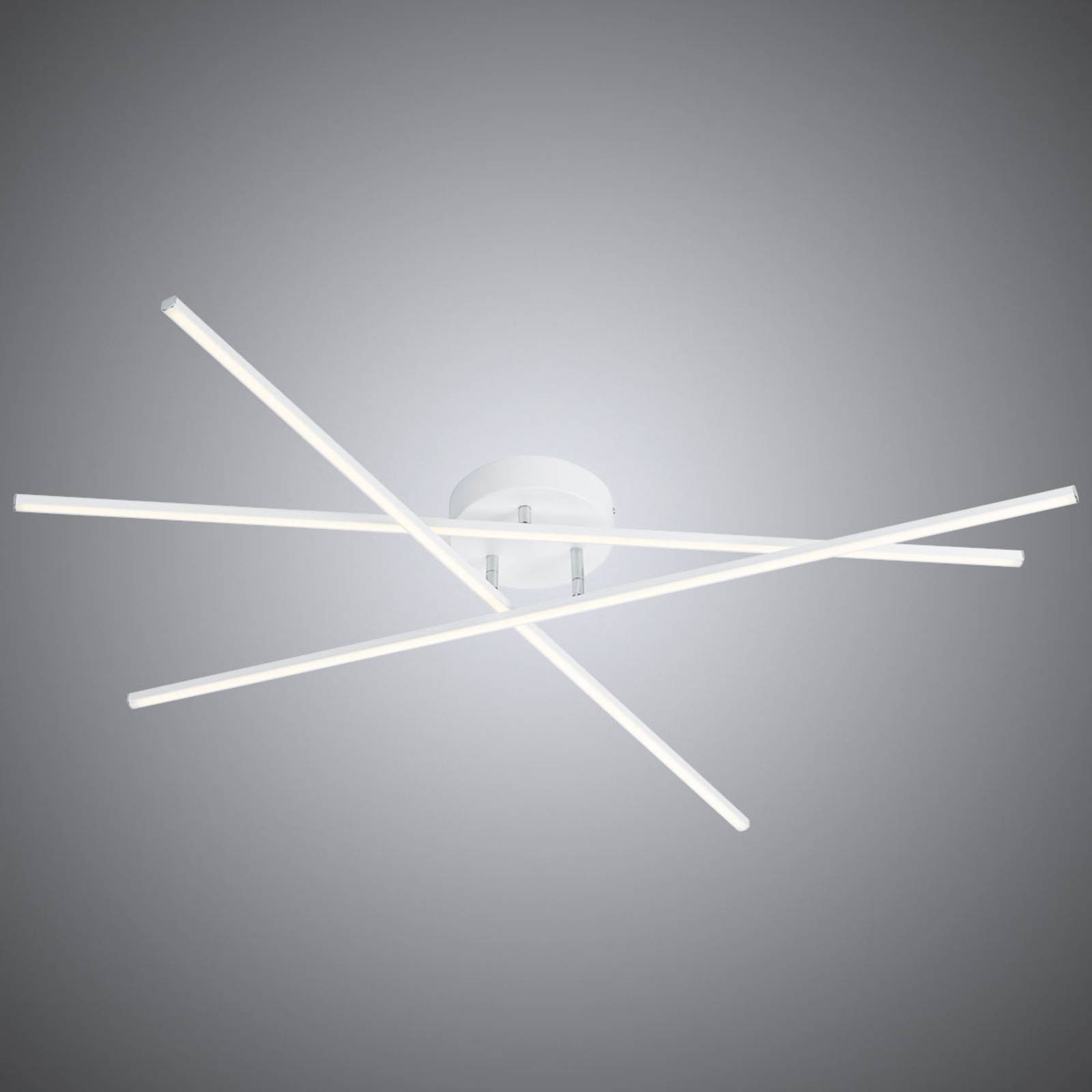 Biała lampa sufitowa LED Tiriac, funkcja switchdim
