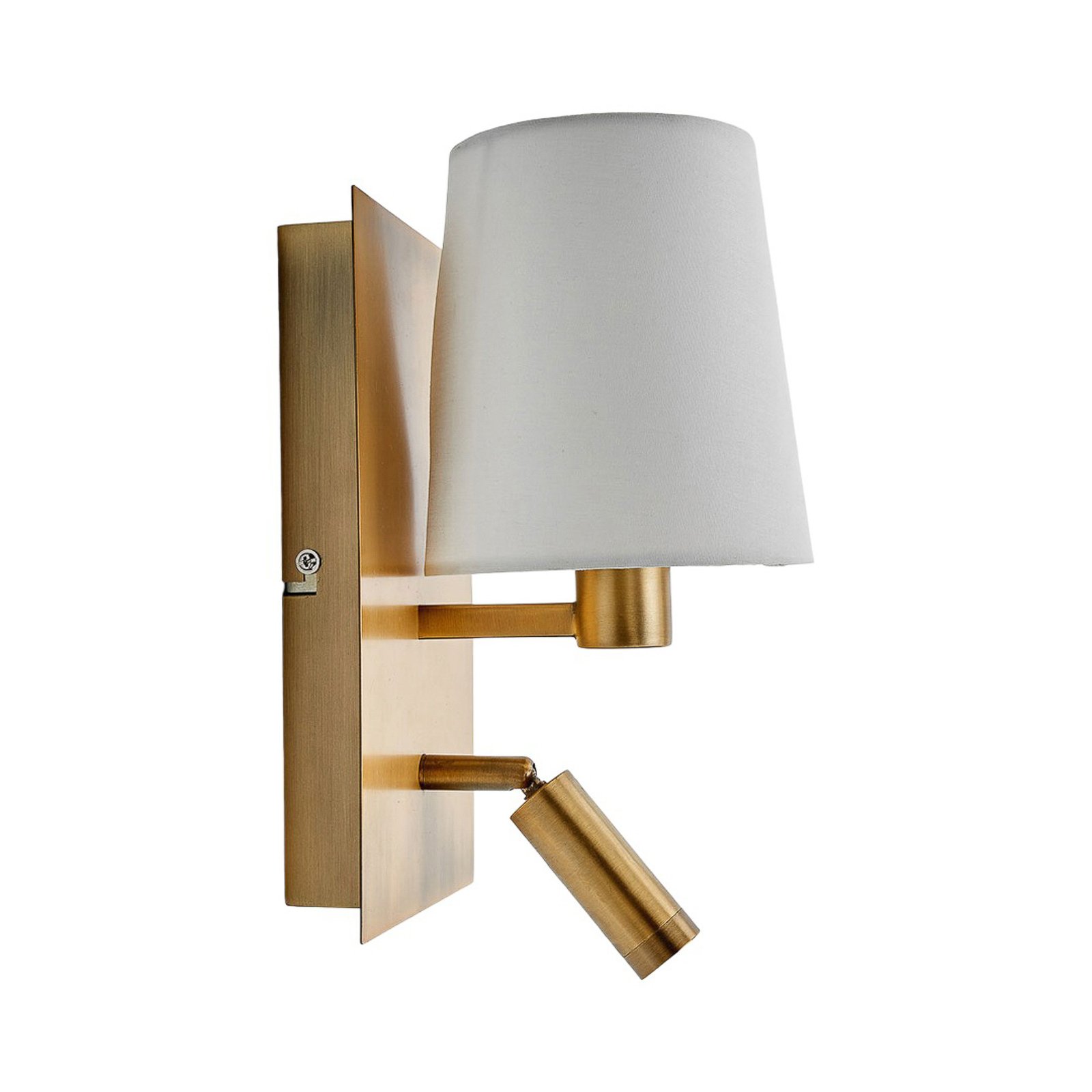 Aiden Wall Lamp Brass/White - Lindby