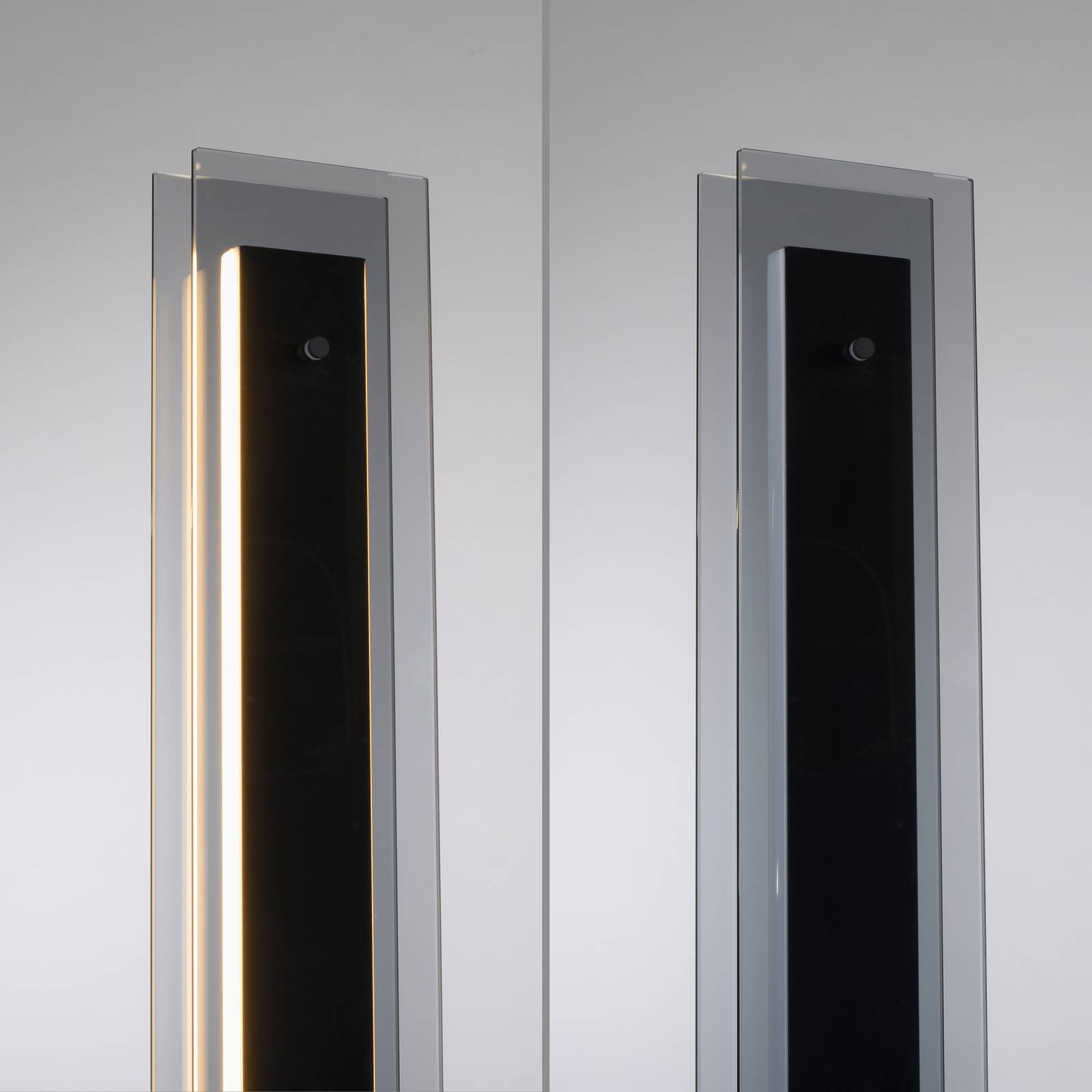 Schöner Wohnen lampa stojąca LED Lena, żelazo, czarna, ściemniacz