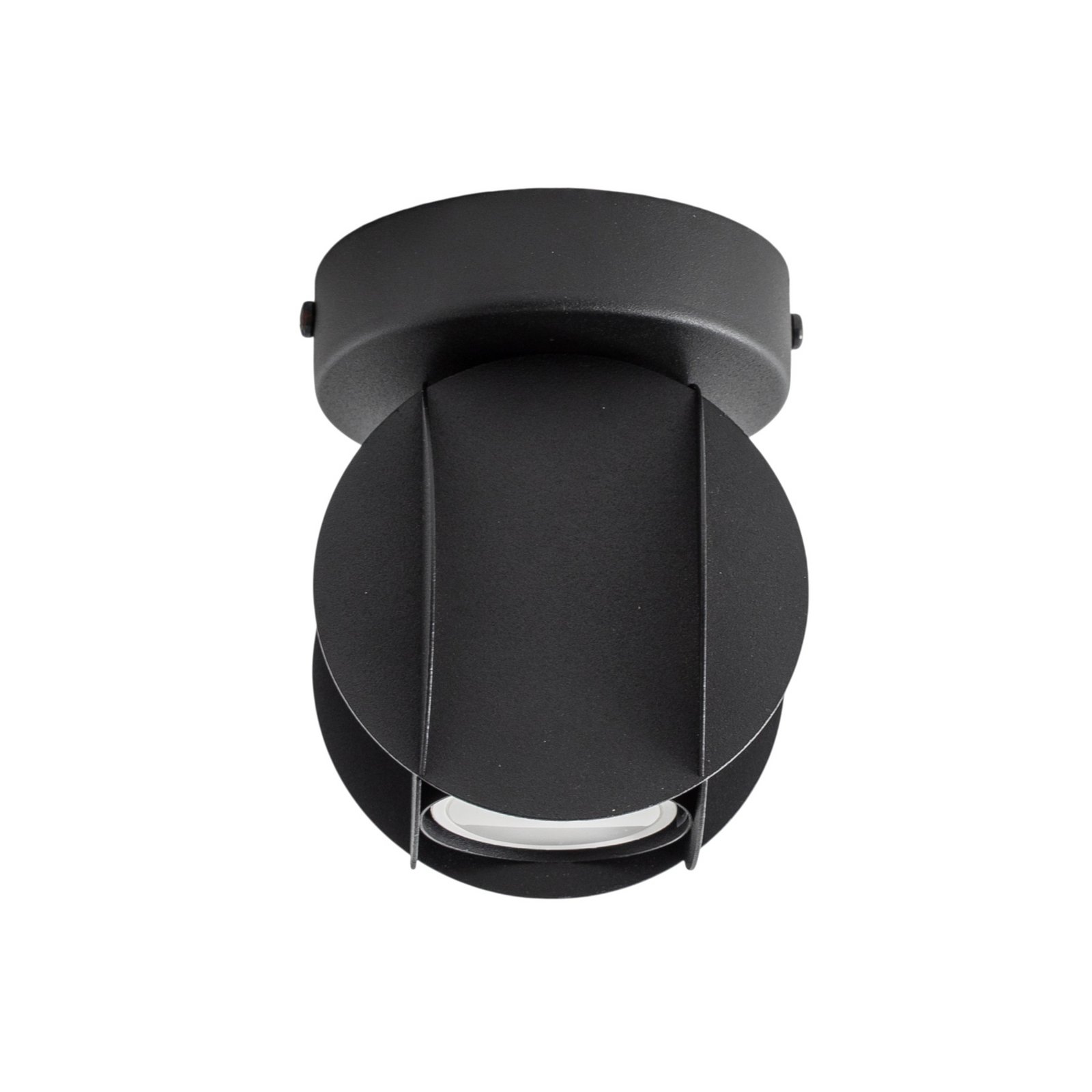 GAMBIT downlight, black, Ø 10 cm, metal, GU10 LED GAMBIT downlight, black, Ø 10 cm, metal, GU10 LED