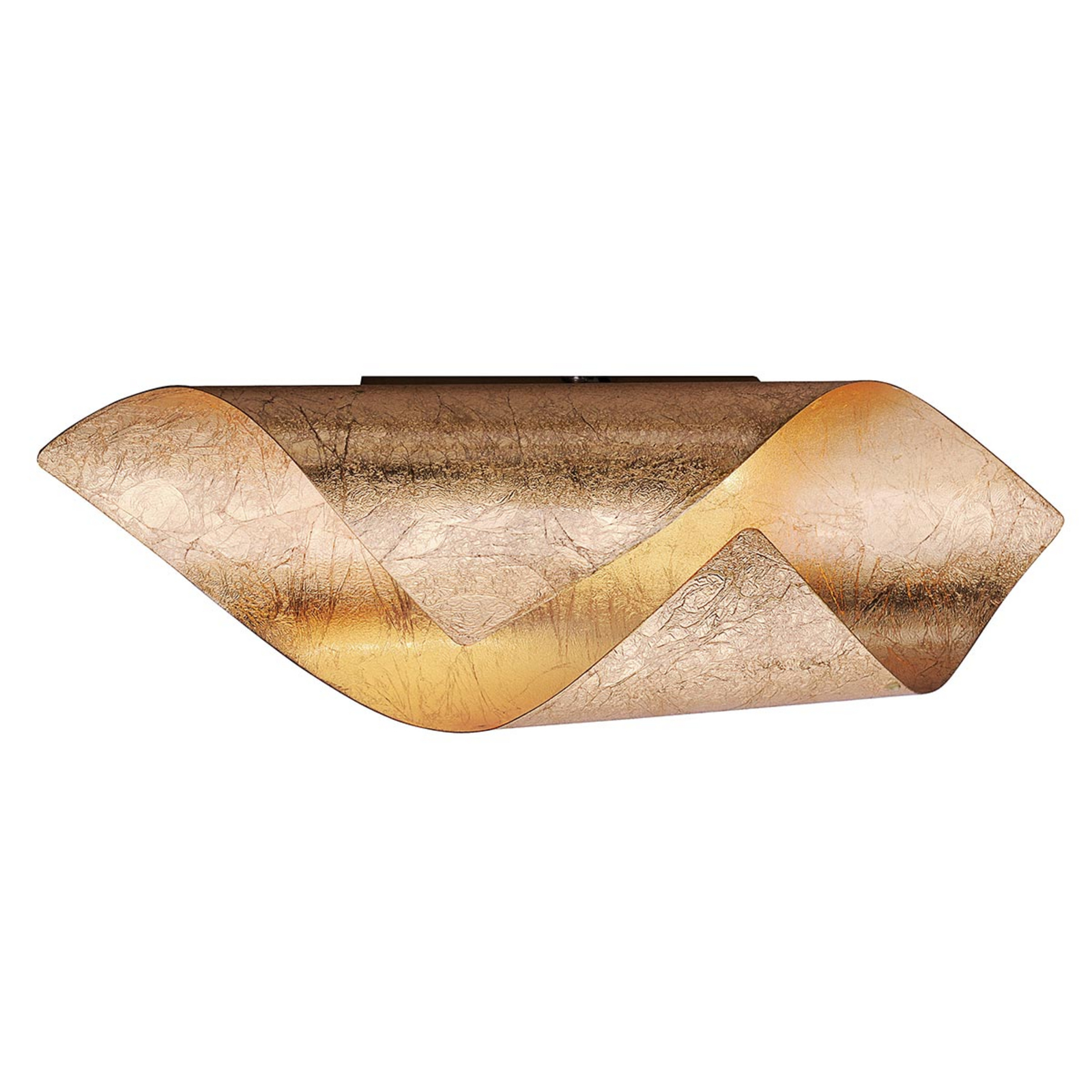 Gedraaide LED wandlamp Nevis uit metaal