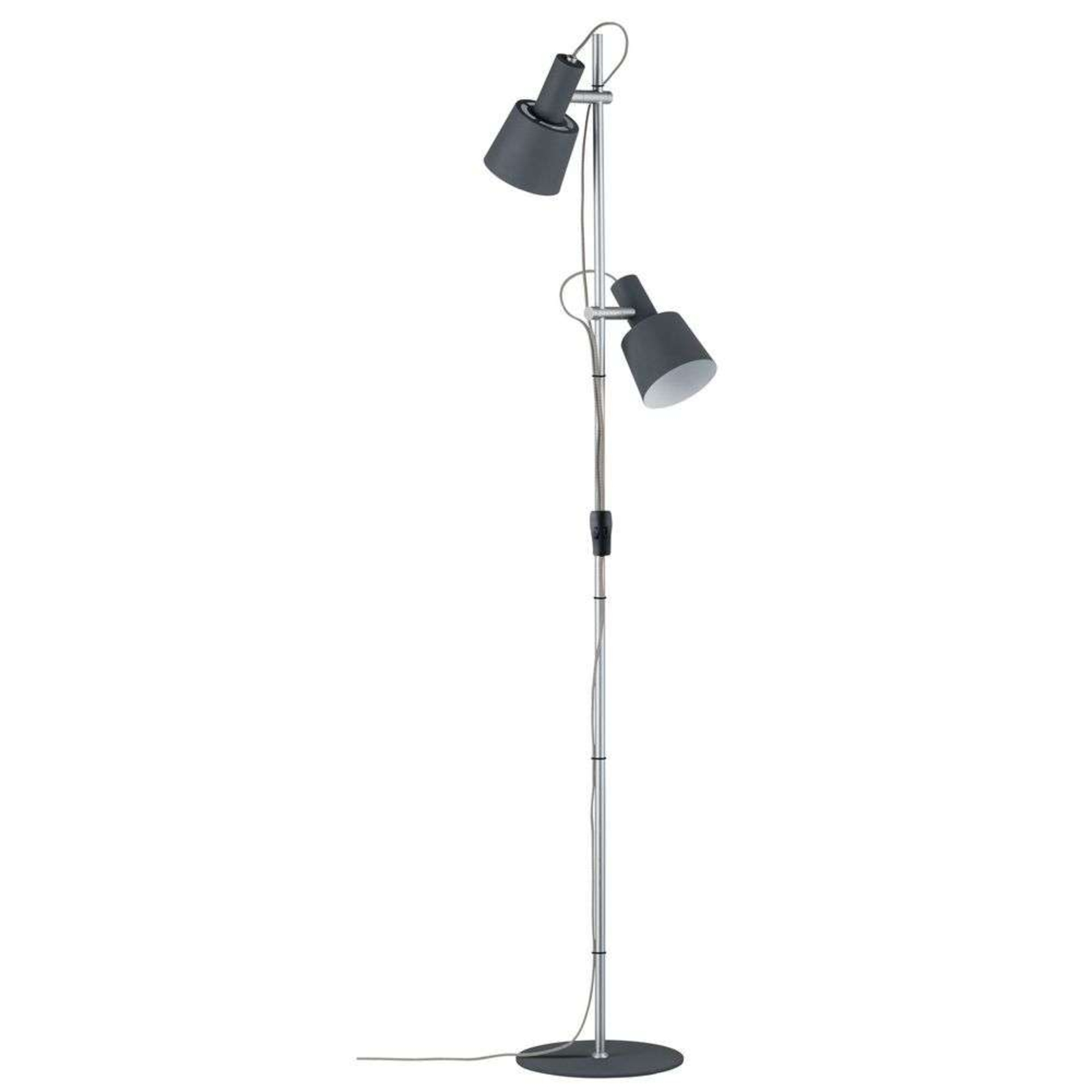 Haldar Floor Lamp Dark Grey/Chrome - Paulmann