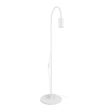Vloerlamp Eye Flex met flexibele arm, wit