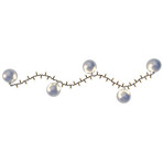 LED-Lichterkette 2in1, Frosty silver