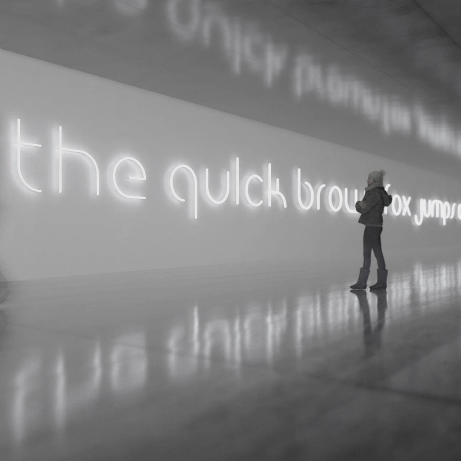 Artemide Alphabet of Light ściana mała litera h