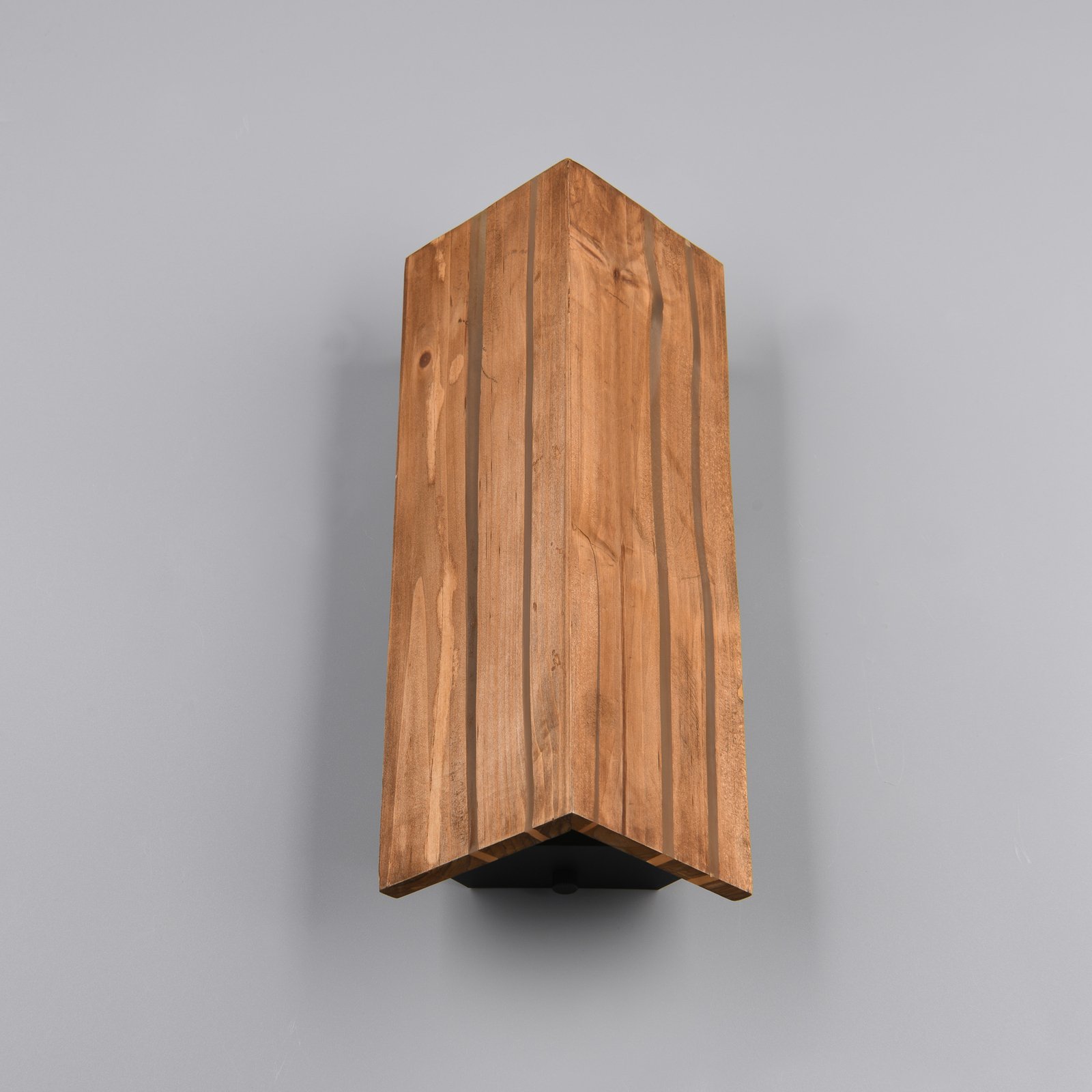 Wandlamp Karuni, natuurlijk, hout, metaal, E14