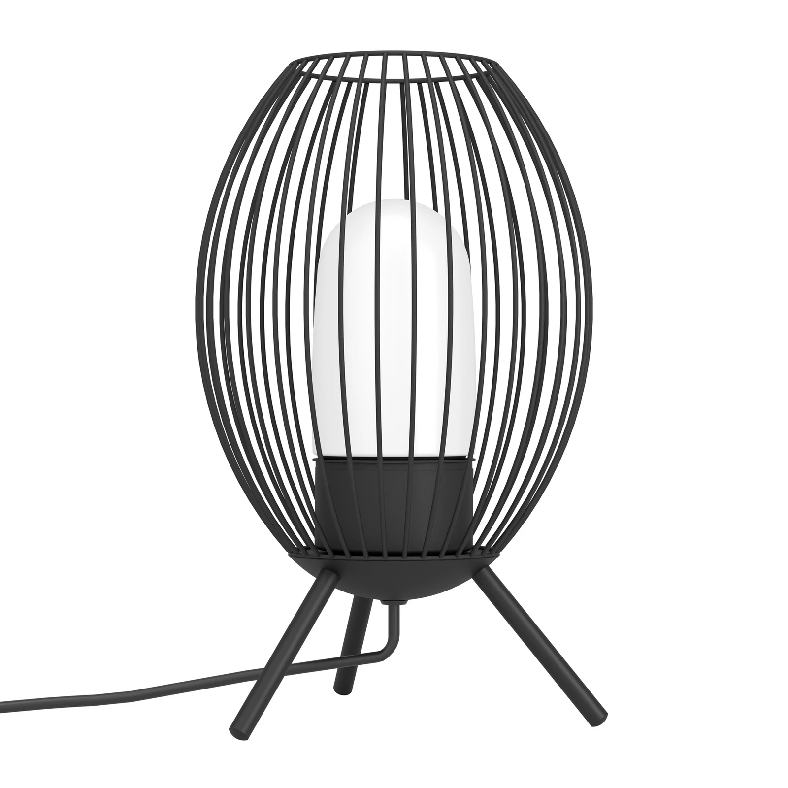 EGLO Fusignano vonkajšia stolová lampa, čierna