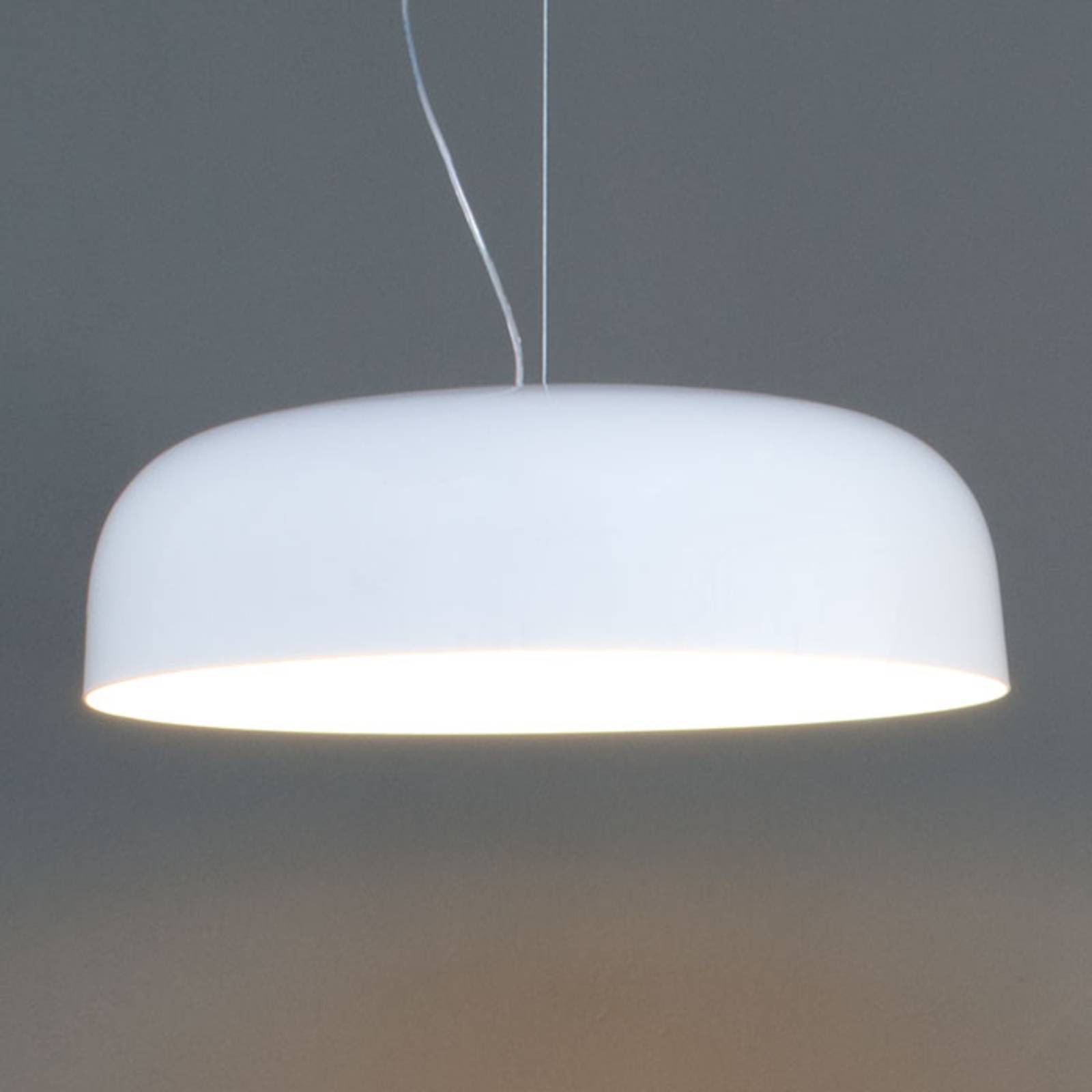 Szykowna lampa wisząca CANOPY, 60 cm, biała
