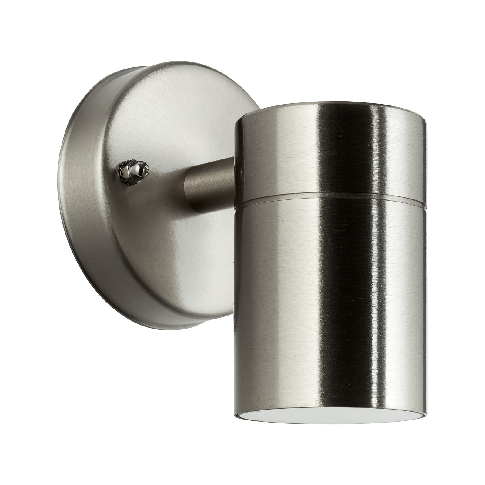 Outdoor wall light Jandy down, fixed, stainless steel coloured, metal