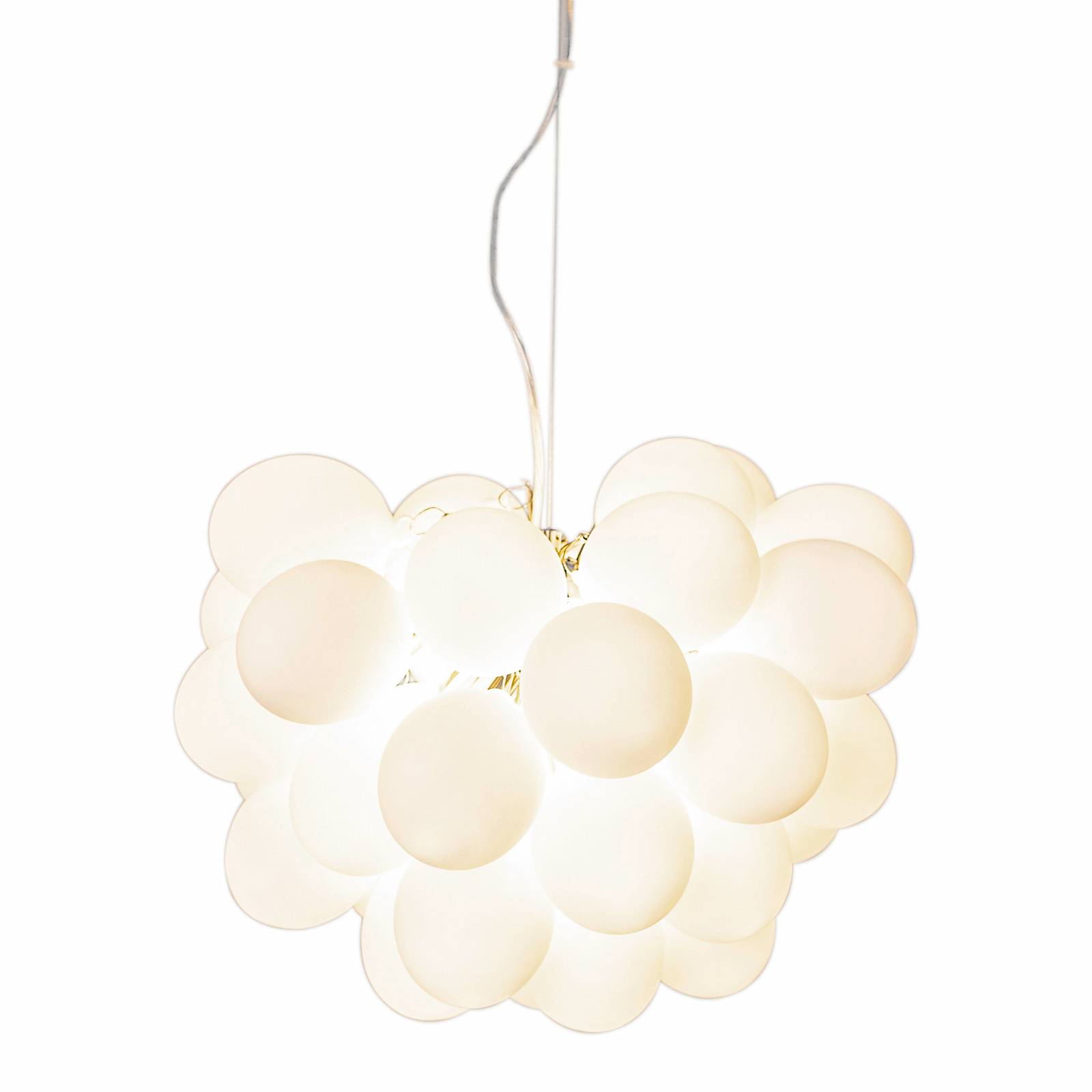 Photos - Chandelier / Lamp By Rydens By Rydéns Large Glass hanging light, 50 cm, white 