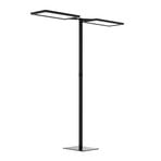 Yara.double LED floor lamp CCT, BT, PIR, black