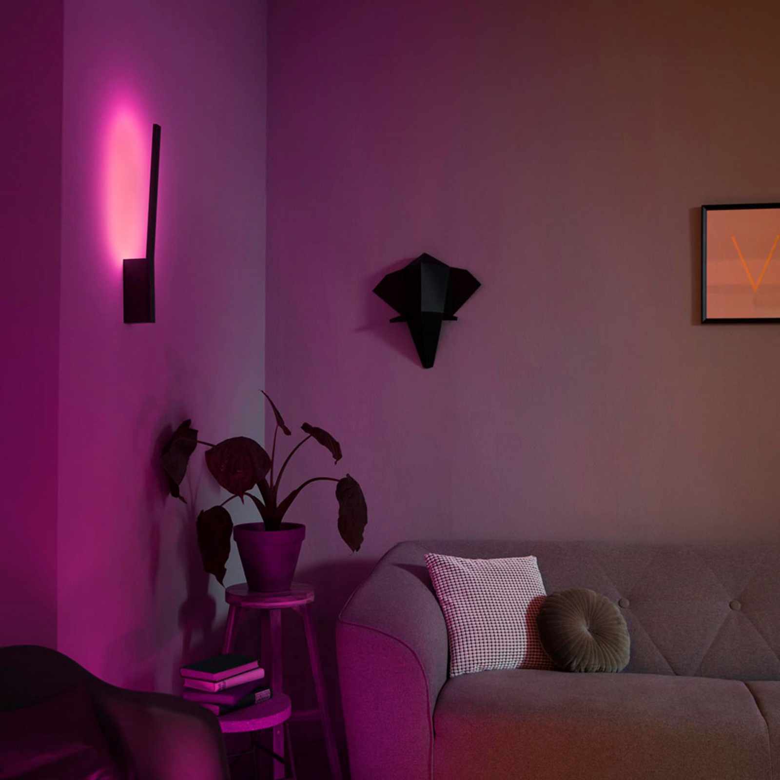 Liane Hue Aplică de Perete Black Bluetooth White/Color Amb. - Philips Hue