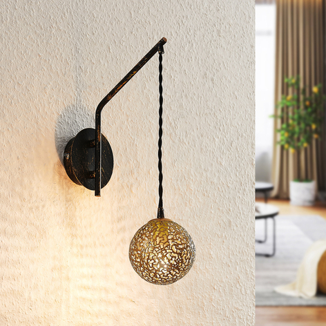 Lucande Zale lampa ścienna, 1-punktowa, orientalna