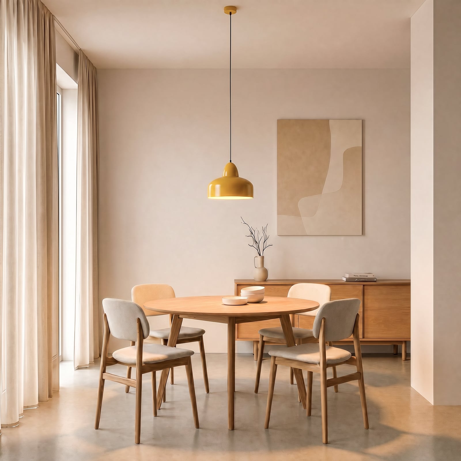 Żyrandol Mille, kolor self-yellow, 1-punktowa – ALDEX
