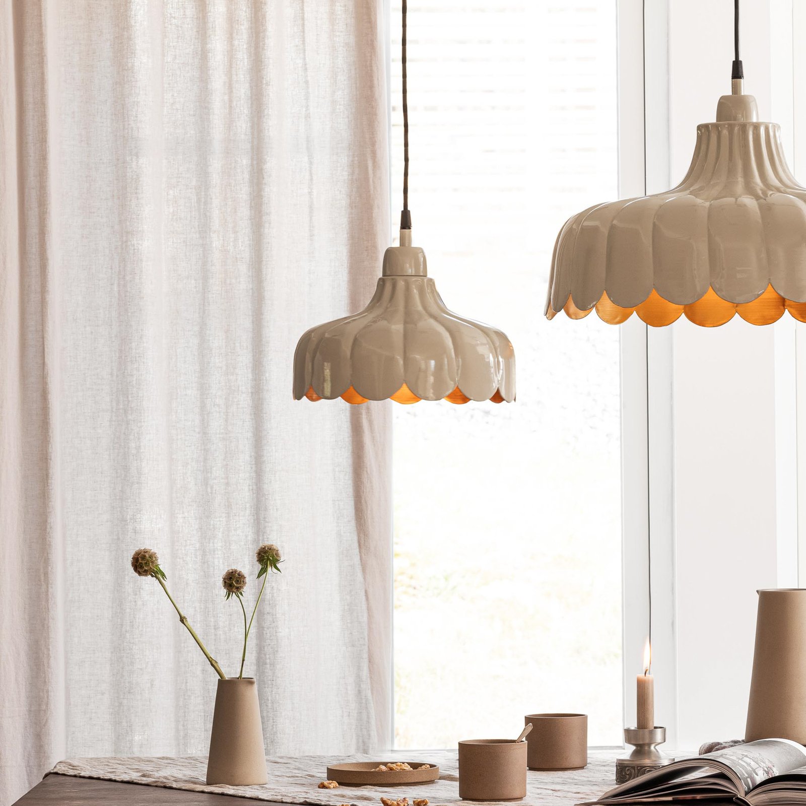 PR Home Wells Small pendant light, Ø 24 cm, plug