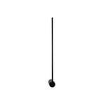 LED-vägglampa Arm M, 65 cm hög, svart, metall