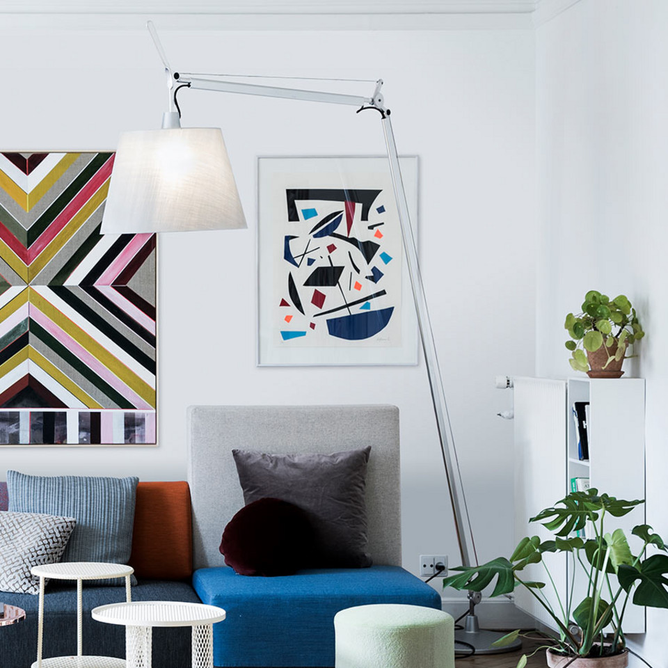 Artemide Tolomeo Maxi golvlampa i, metallisk från Artemide