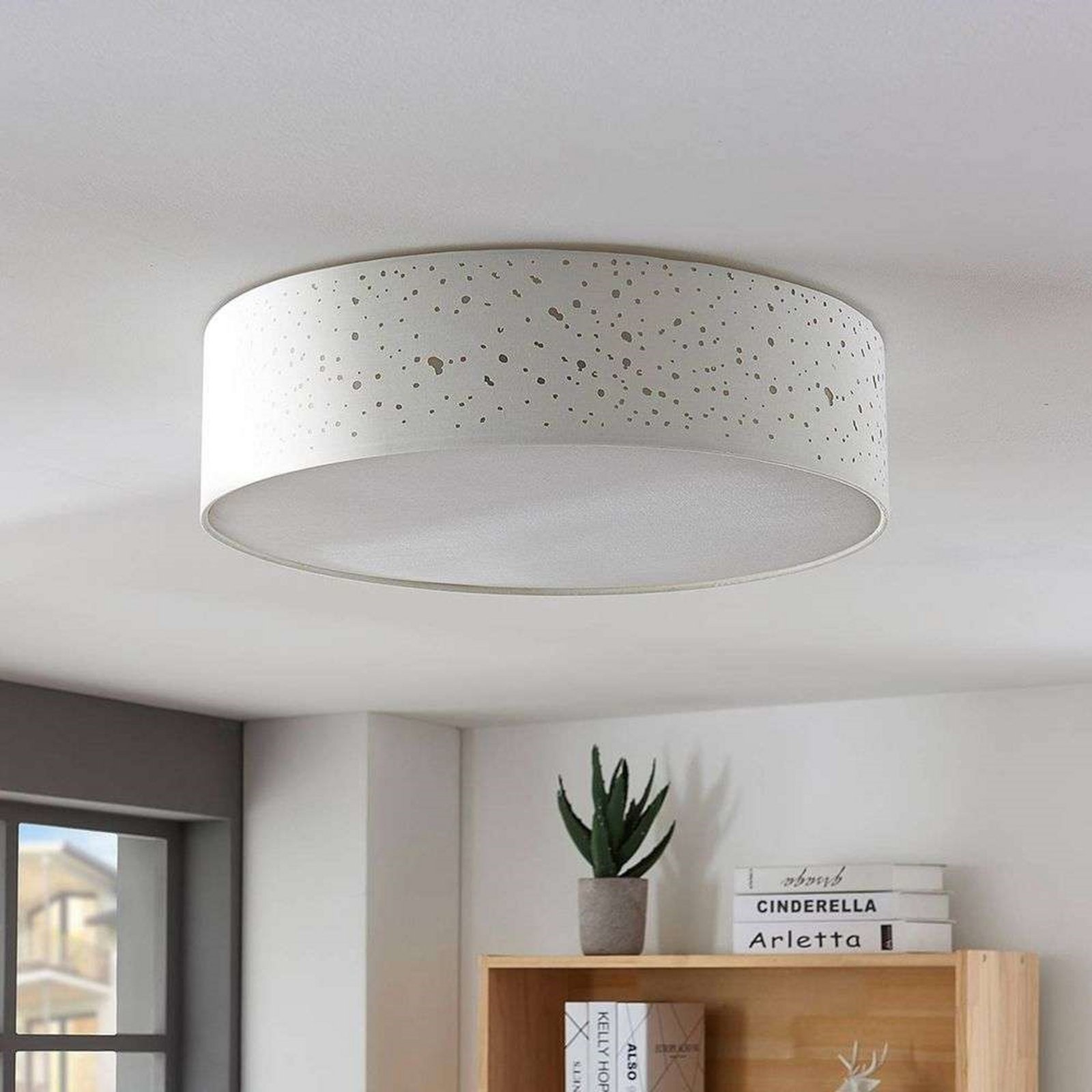 Alwine Ceiling Lamp White - Lindby