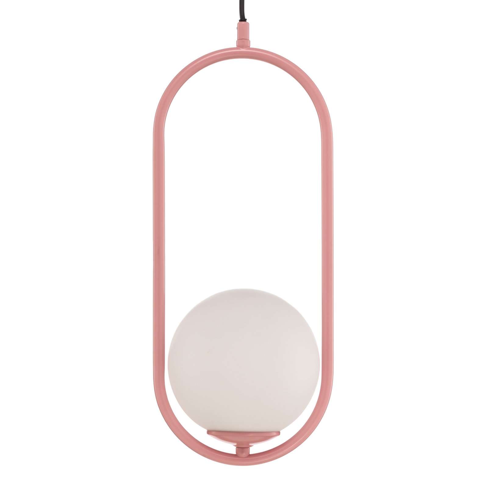 Viseća lampa Samba, jedna žarulja, roza/bijela