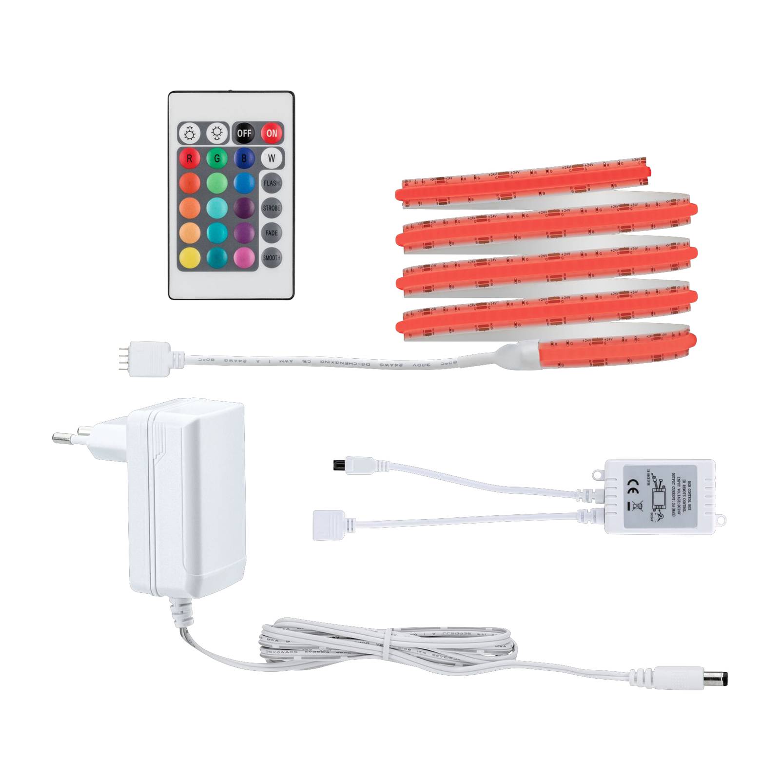 Paulmann SimpLED strip set COB RGB 1.5 m - Living / Dining Room - Furniture Strip Light - dimmable - Modern - White